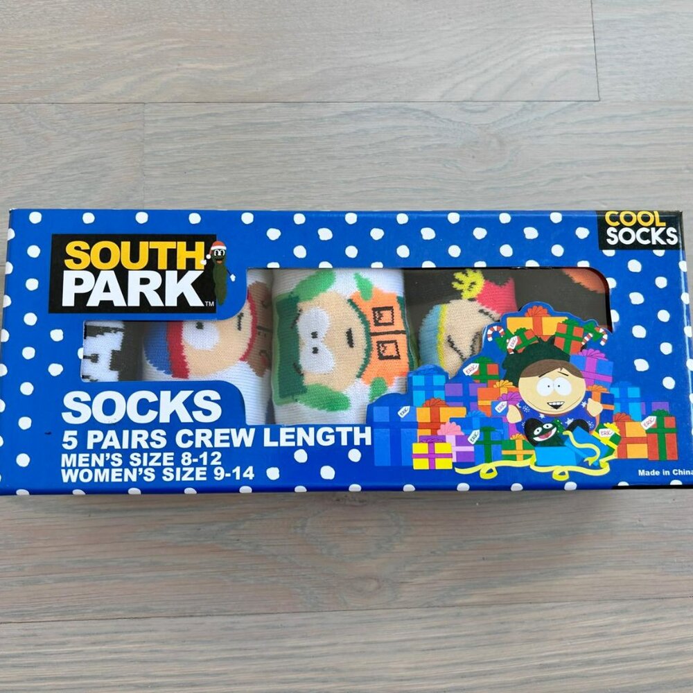 Odd Sox South Park 5 Pairs Crew Length Socks Men 8-12 Women 9-14